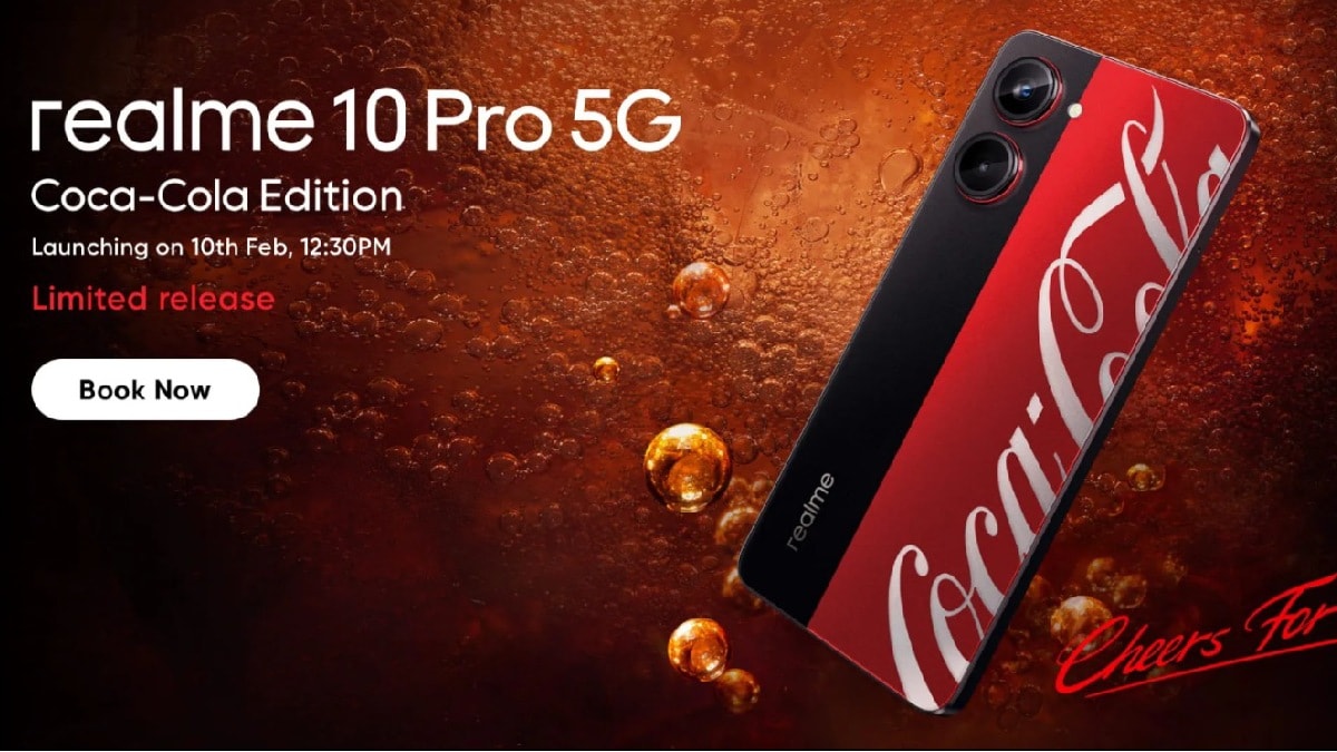 Realme 10 Pro 5G Coca-Cola Edition Launch in India Set for February 10, Design Teased